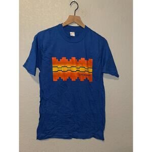 Vintage 80s Arizona Shirt State Orange Blue Graphic Tee Sportswear 1986 Medium